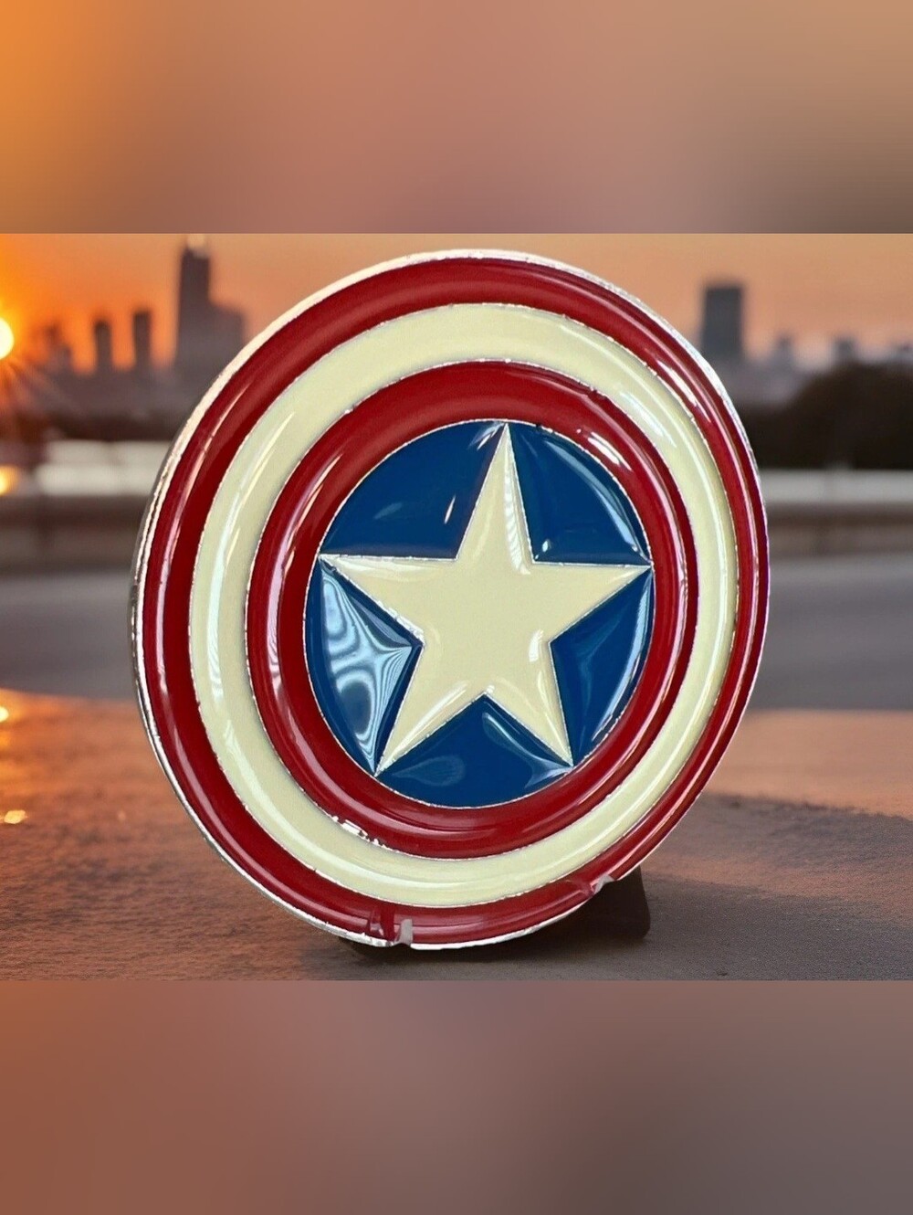 Captain America Shield belt buckle pocket watch Also available